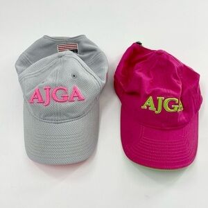 AJGA IJGA JUNIOR GOLF ASSOCIATION HAT bundle (2) ADJUSTABLE STRAP